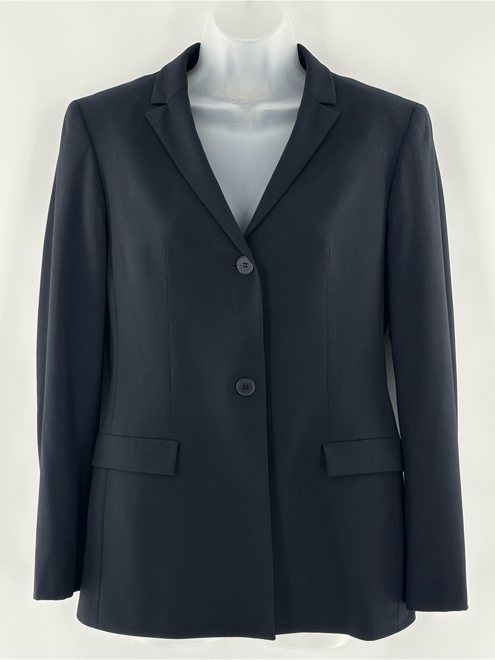 Xandres Belgium Blazer Jacket Women’s EU 36 Black Wool Blend Suit Coat